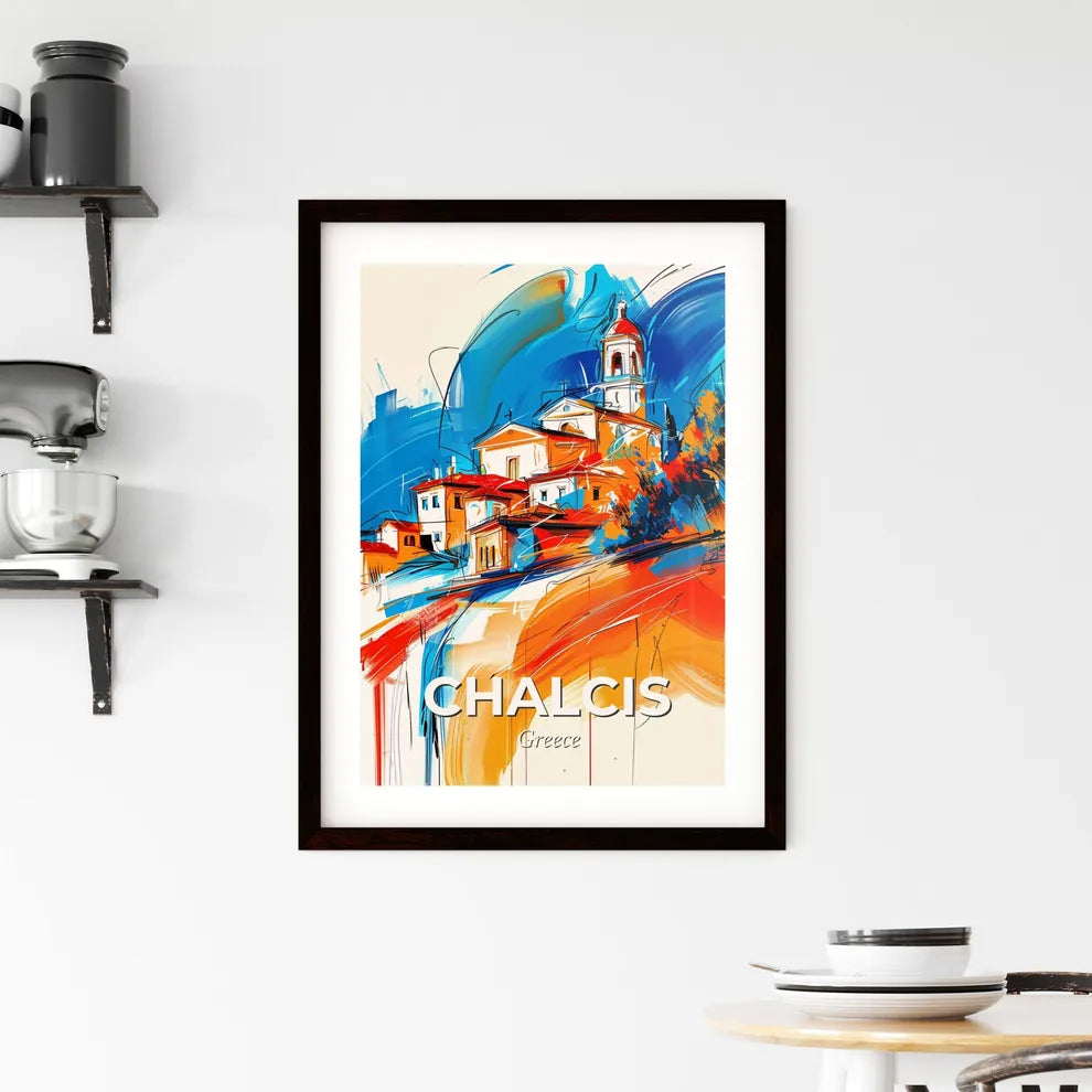 Vibrant Chalcis, Greece Framed Print