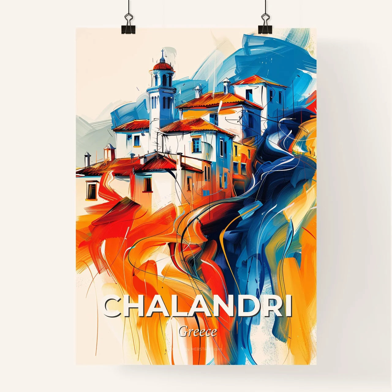 Vibrant Chalandri, Greece Poster