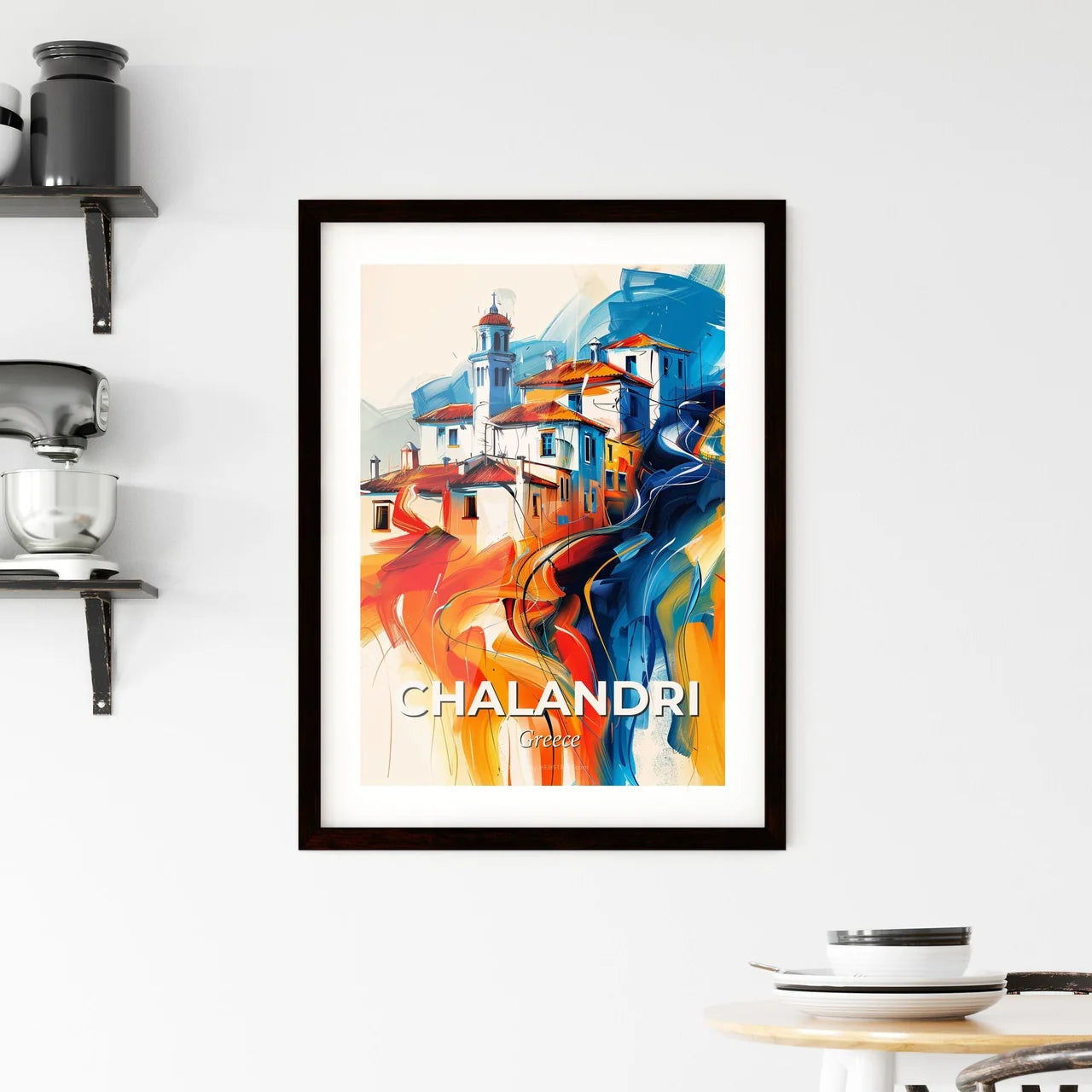 Vibrant Chalandri, Greece Framed Print