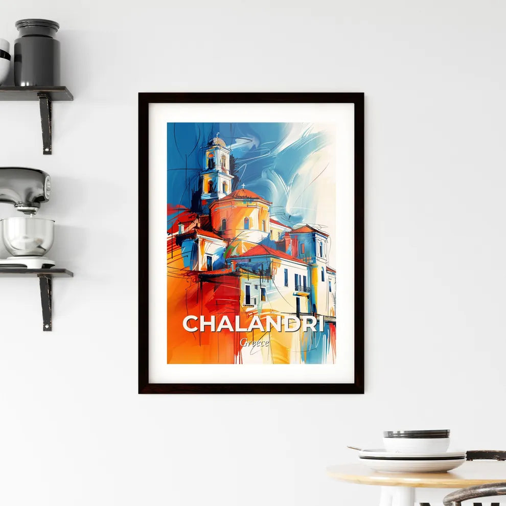 Vibrant Chalandri, Greece Framed Print