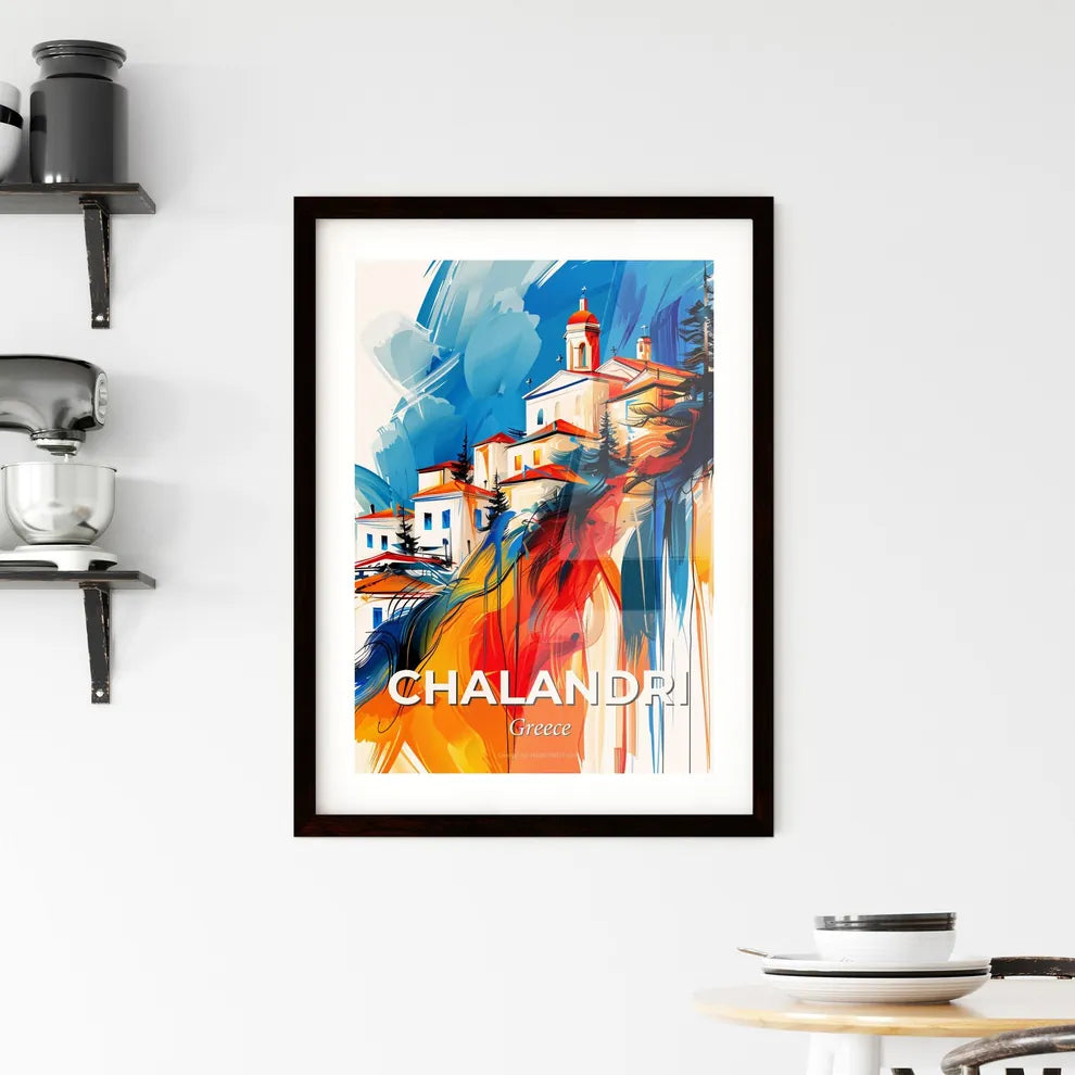 Vibrant Chalandri, Greece Framed Print