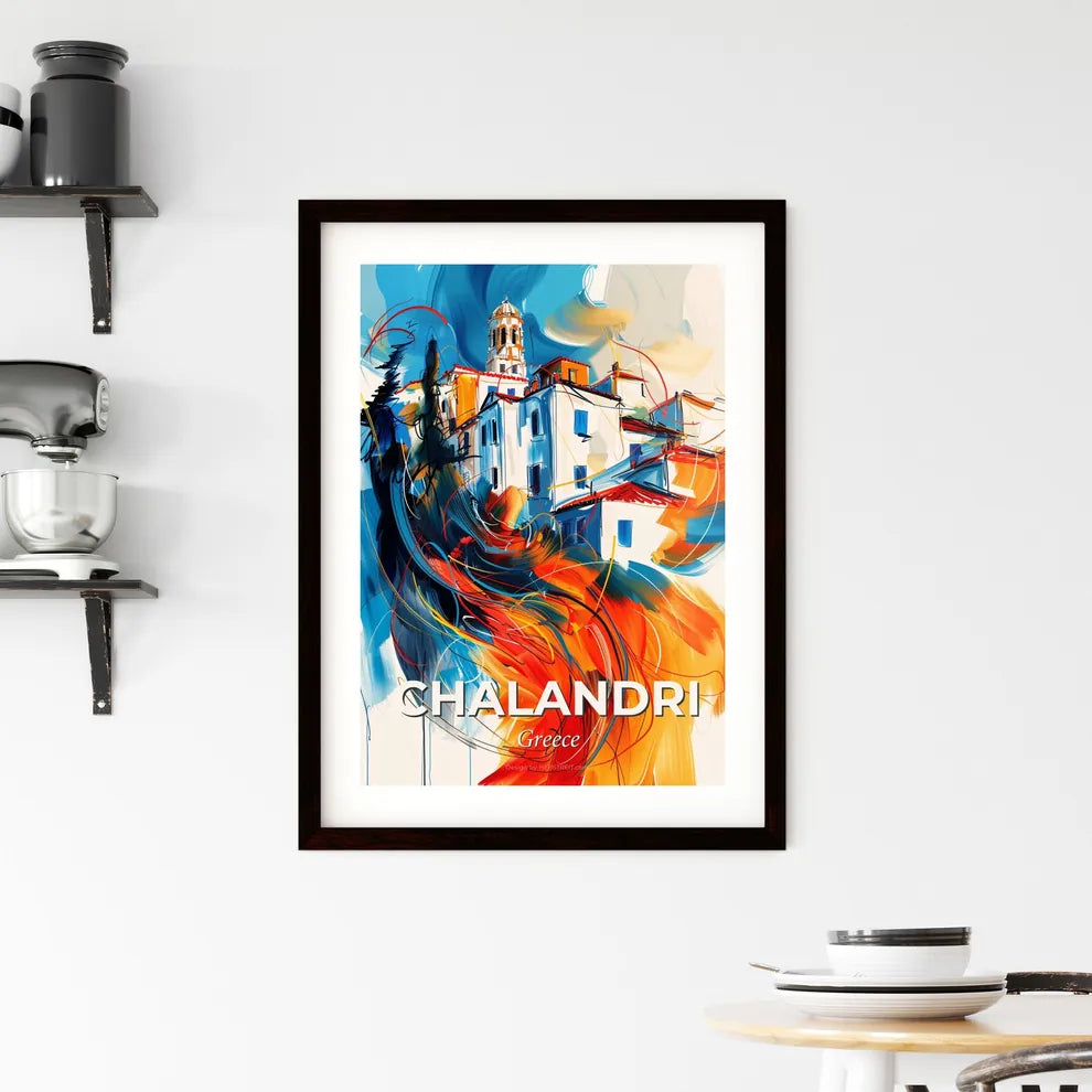 Vibrant Chalandri, Greece Framed Print