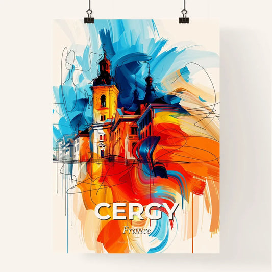 Vibrant Cergy, France Poster
