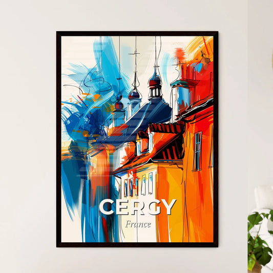 Vibrant Cergy, France Art Print