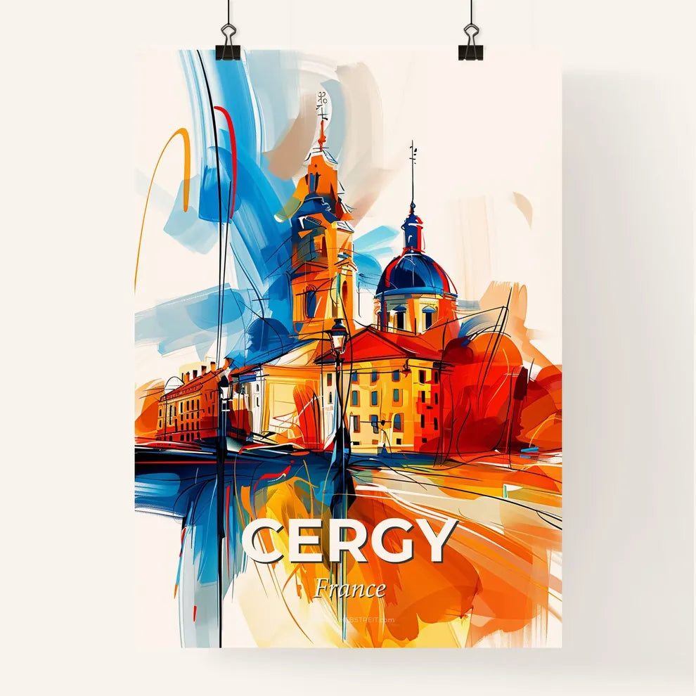 Vibrant Cergy, France Poster