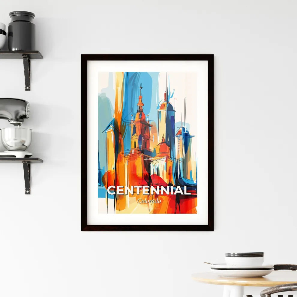 Vibrant Centennial, Colorado Framed Print