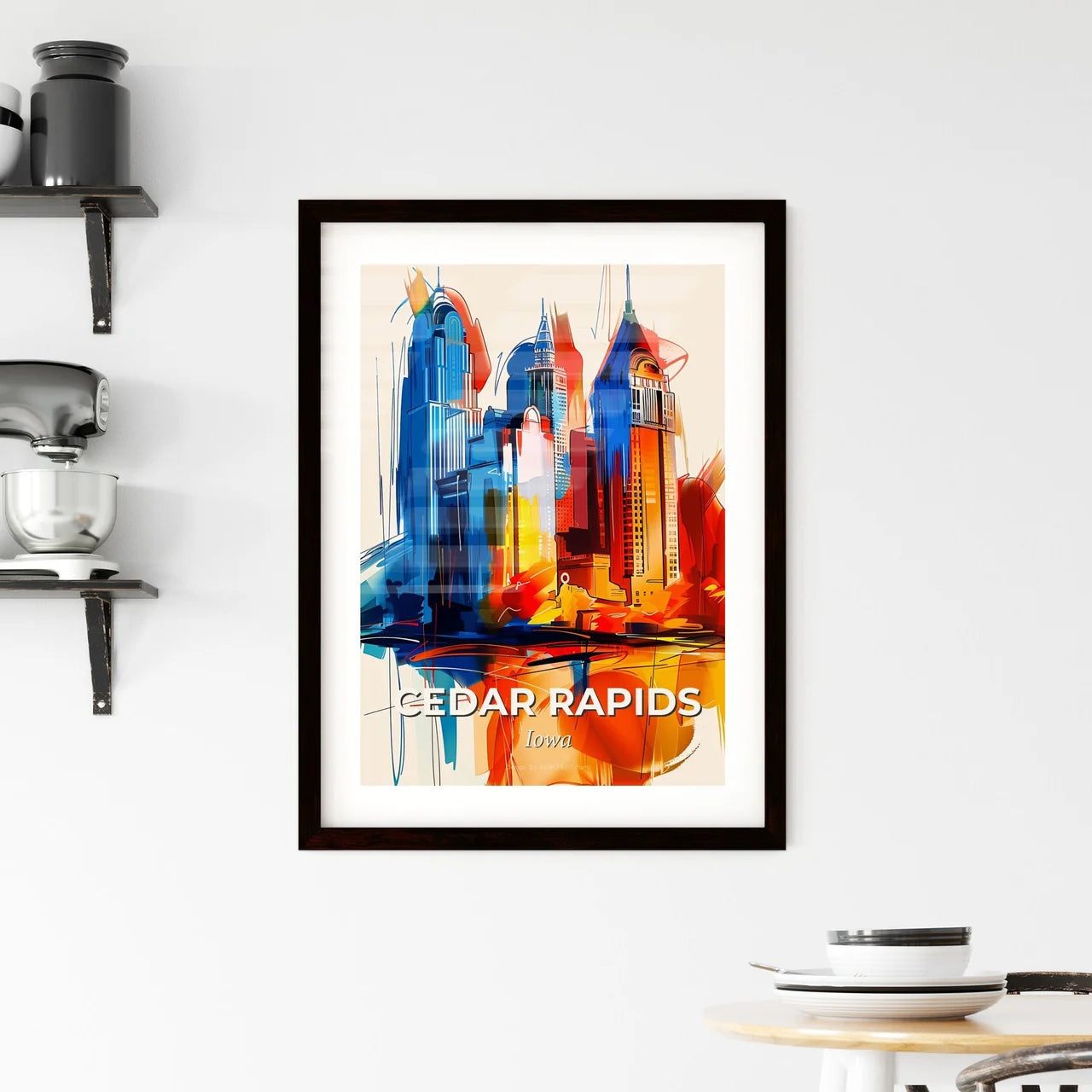 Vibrant Cedar Rapids, Iowa Framed Print