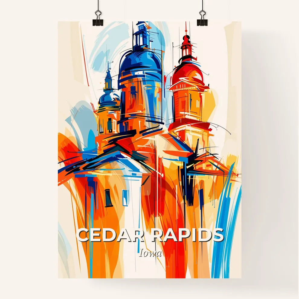 Vibrant Cedar Rapids, Iowa Poster