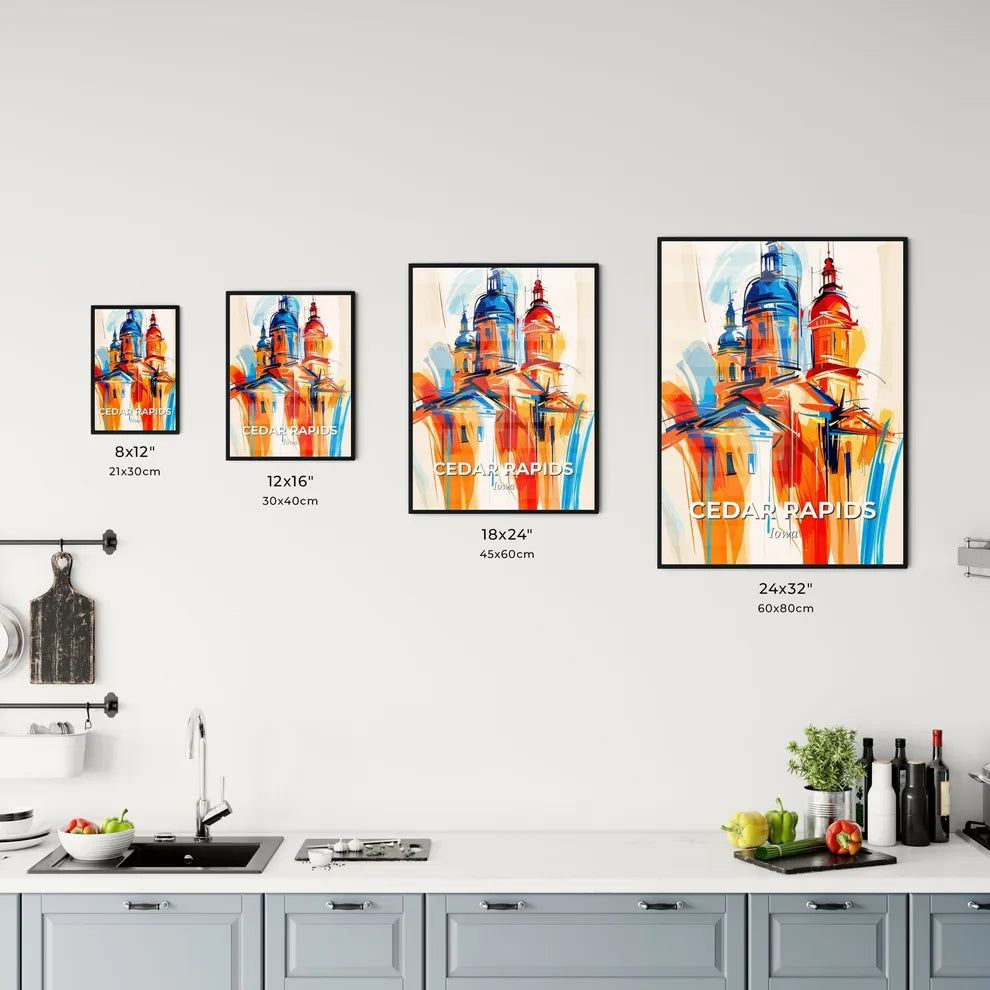 Vibrant Cedar Rapids, Iowa Kitchen Art