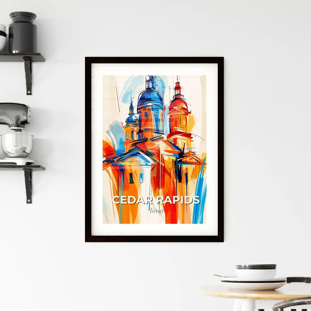 Vibrant Cedar Rapids, Iowa Framed Print