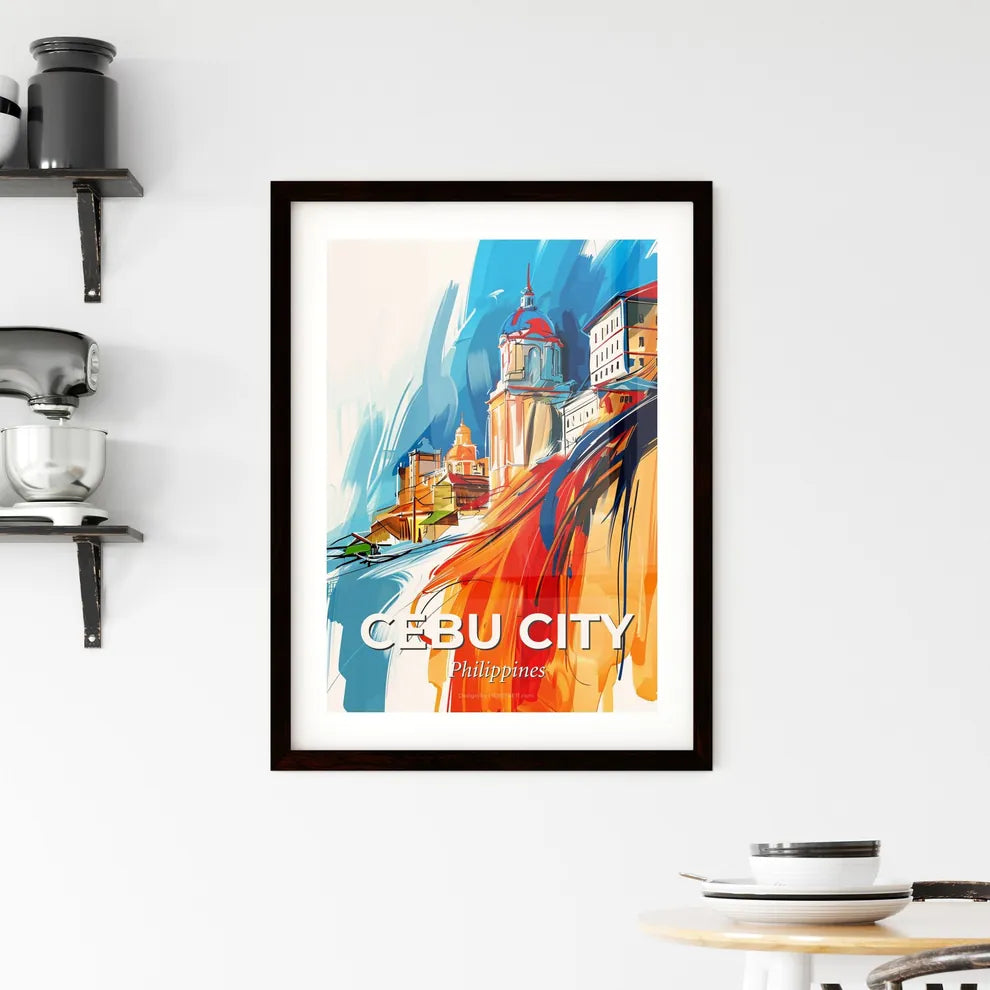 Vibrant Cebu City, Philippines Framed Print