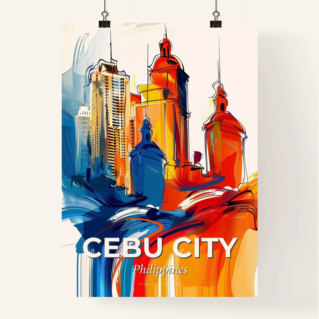 Vibrant Cebu City, Philippines Poster
