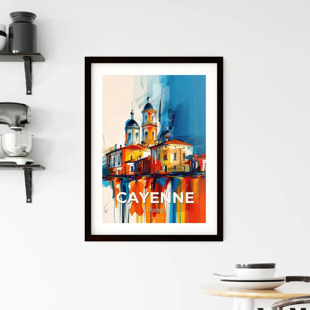 Vibrant Cayenne, France Framed Print