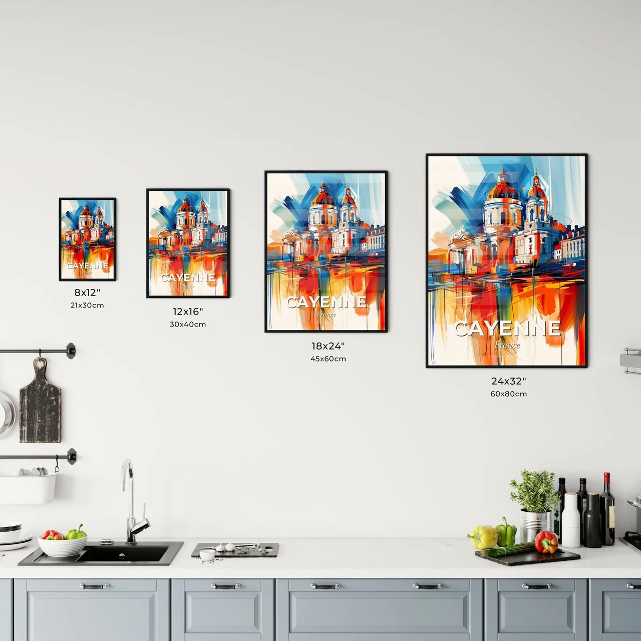 Vibrant Cayenne, France Kitchen Art