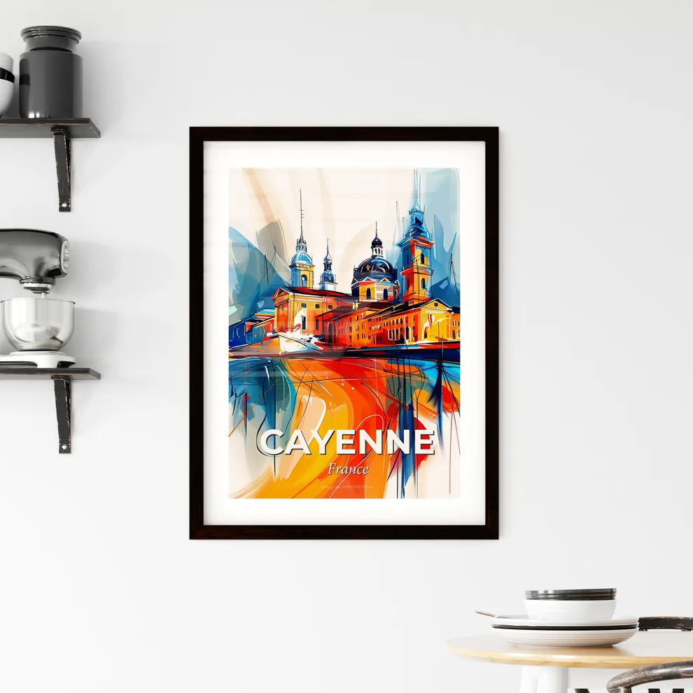 Vibrant Cayenne, France Framed Print