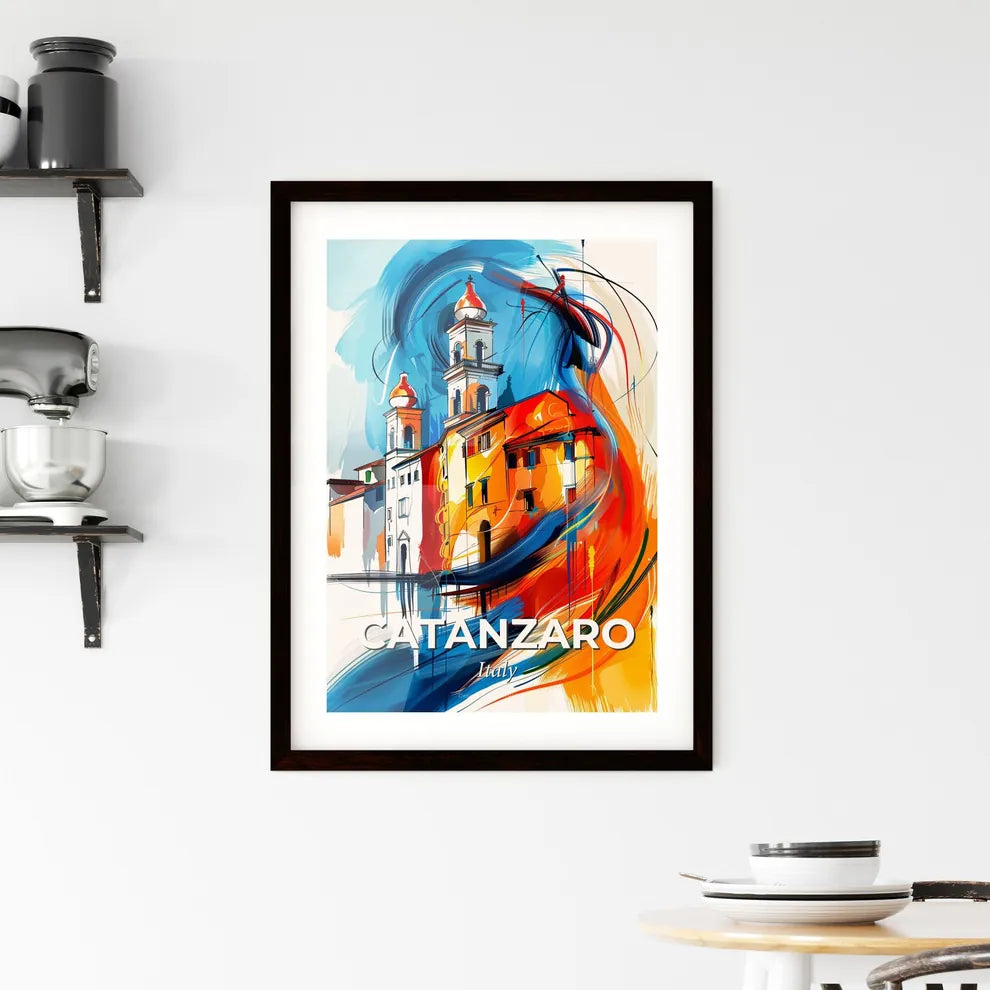 Vibrant Catanzaro, Italy Framed Print