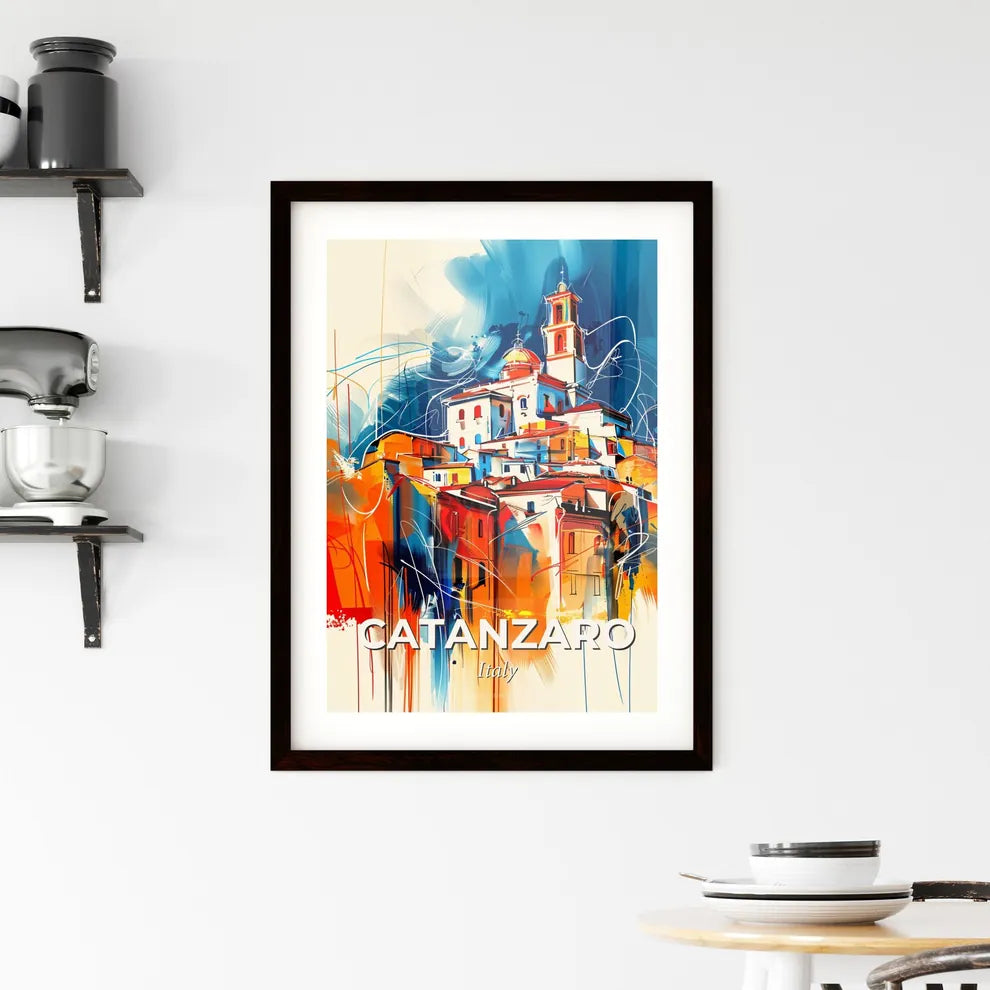 Vibrant Catanzaro, Italy Framed Print