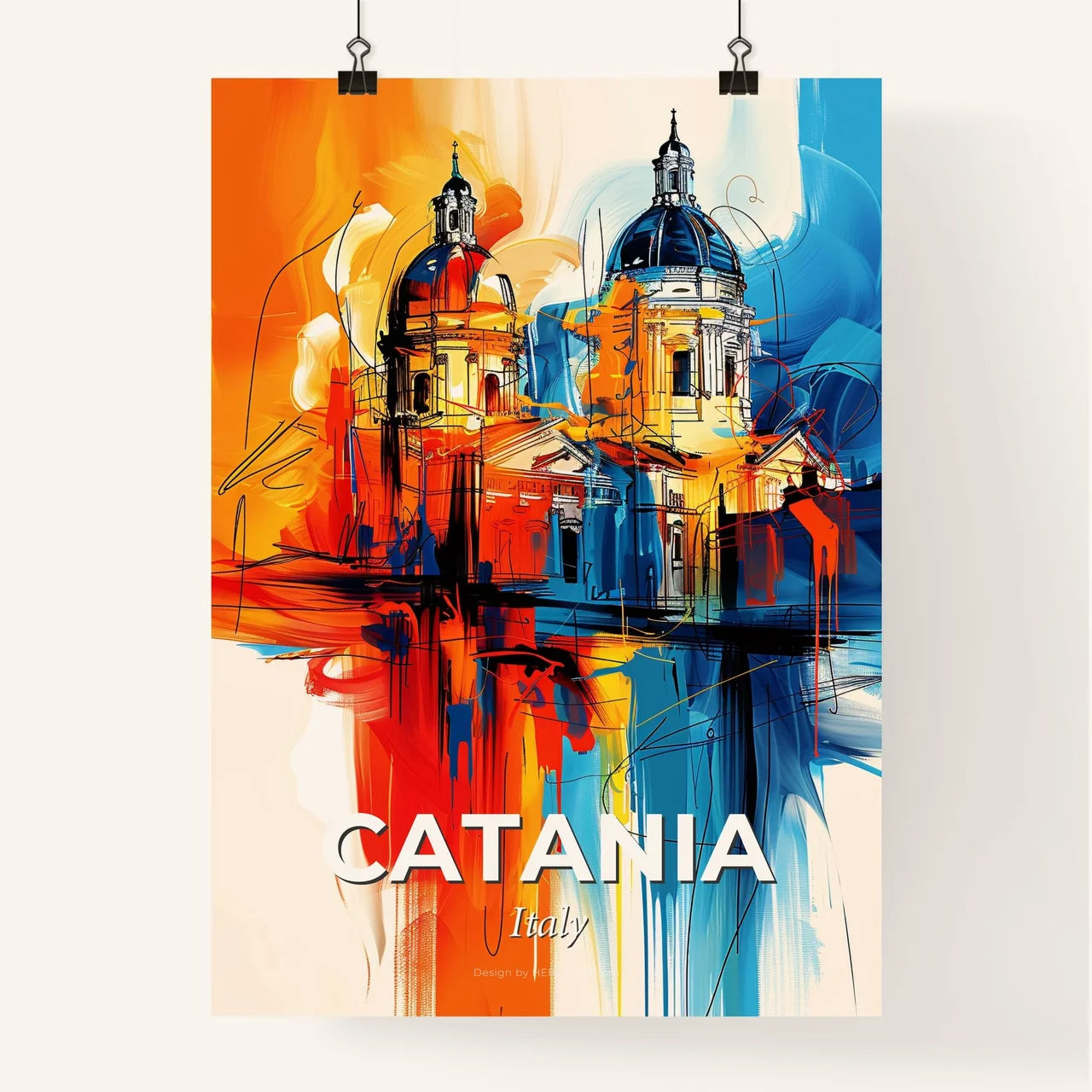 Vibrant Catania , Italy Poster