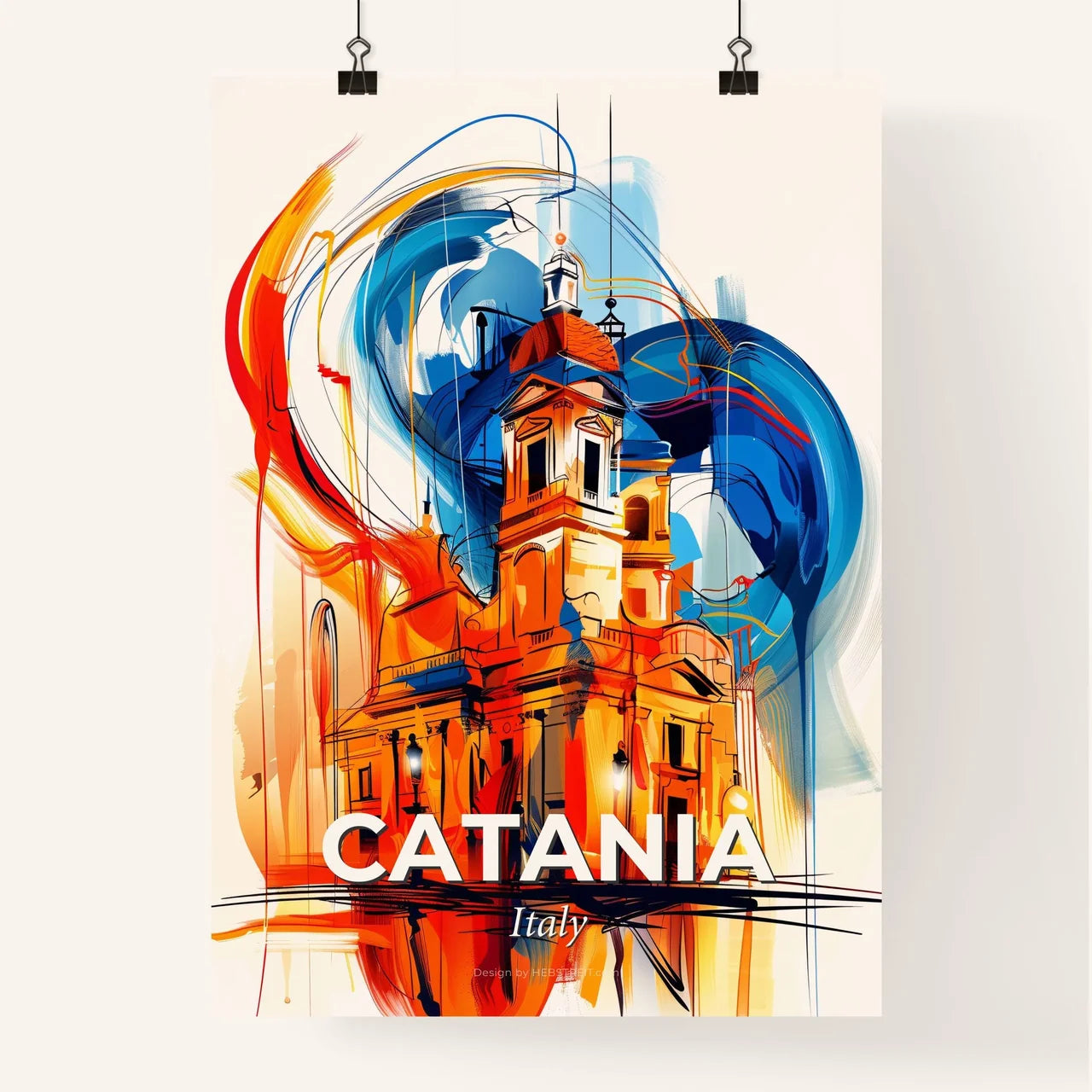 Vibrant Catania , Italy Poster