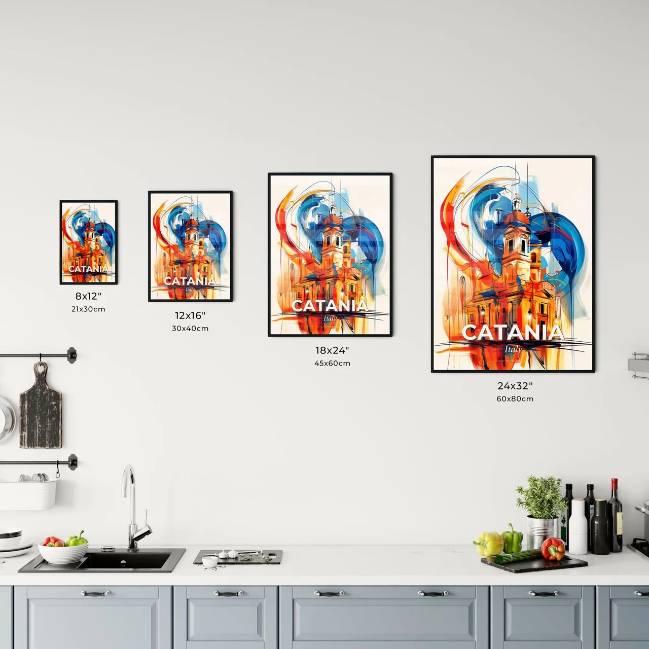 Vibrant Catania , Italy Kitchen Art
