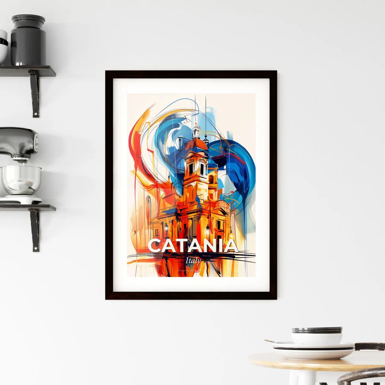 Vibrant Catania , Italy Framed Print