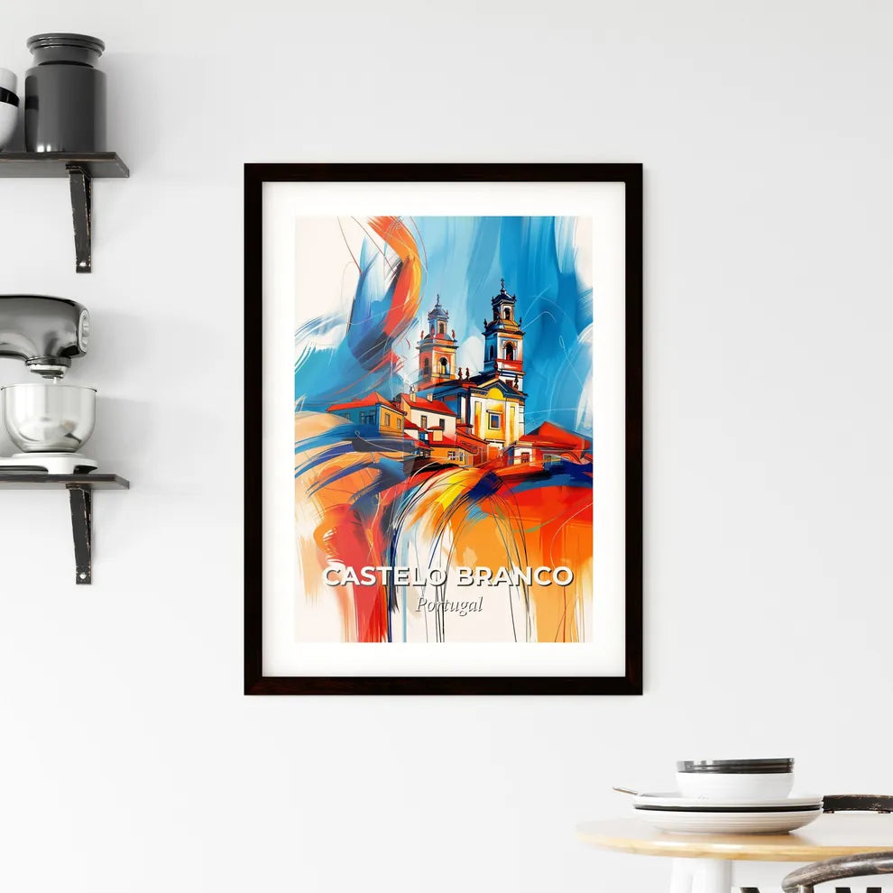 Vibrant Castelo Branco, Portugal Framed Print
