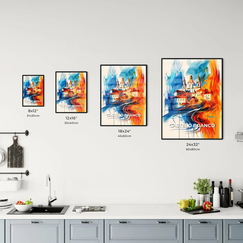 Vibrant Castelo Branco, Portugal Kitchen Art