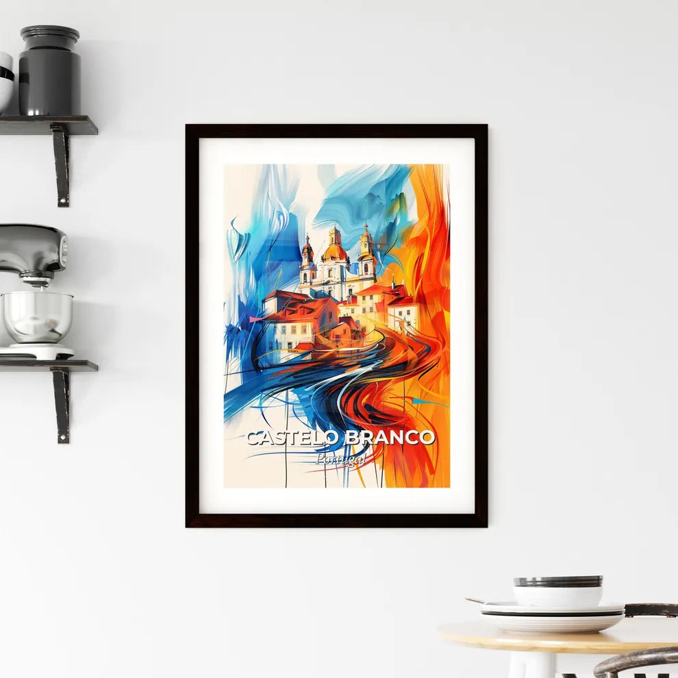 Vibrant Castelo Branco, Portugal Framed Print