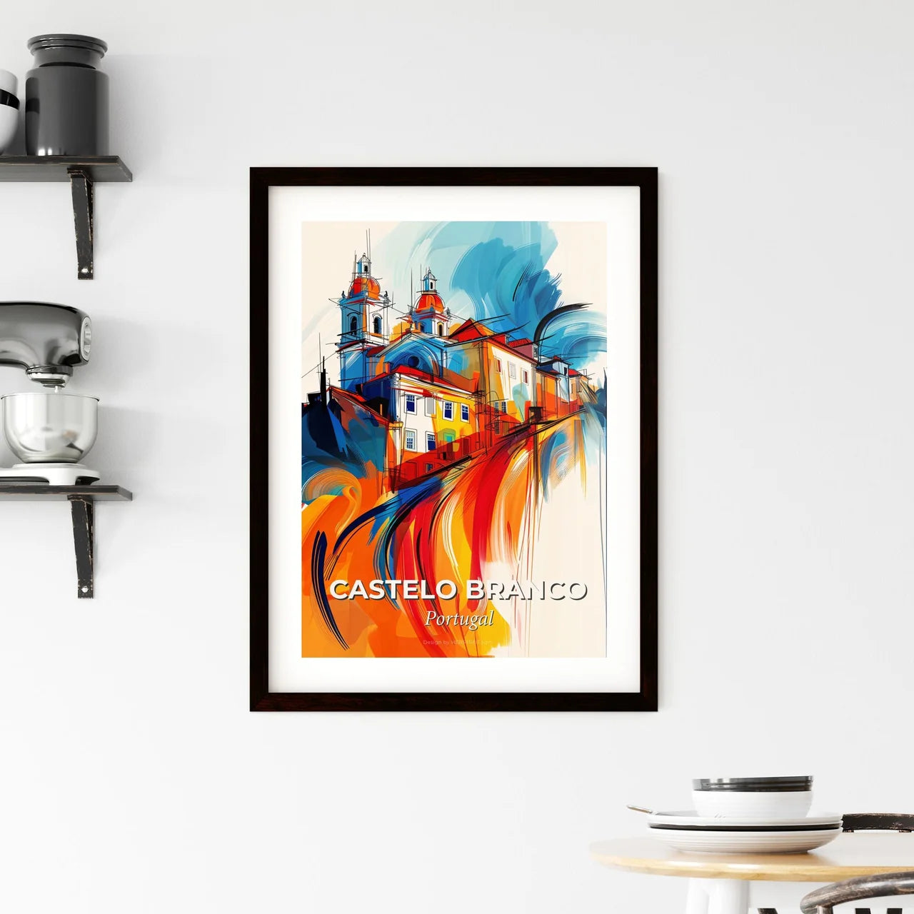 Vibrant Castelo Branco, Portugal Framed Print