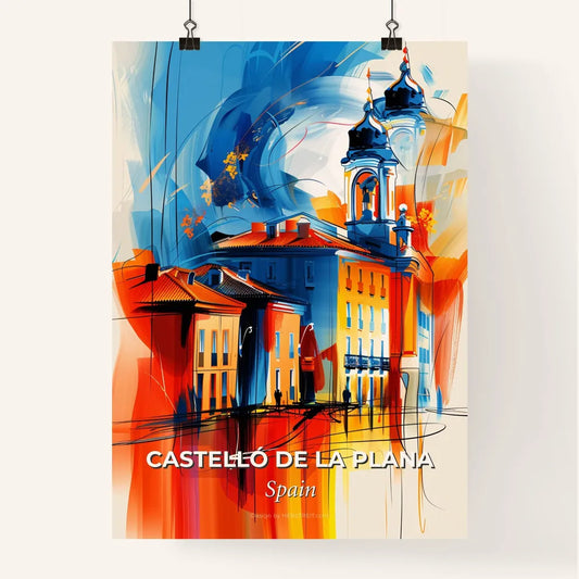 Vibrant Castelló De La Plana, Spain Poster