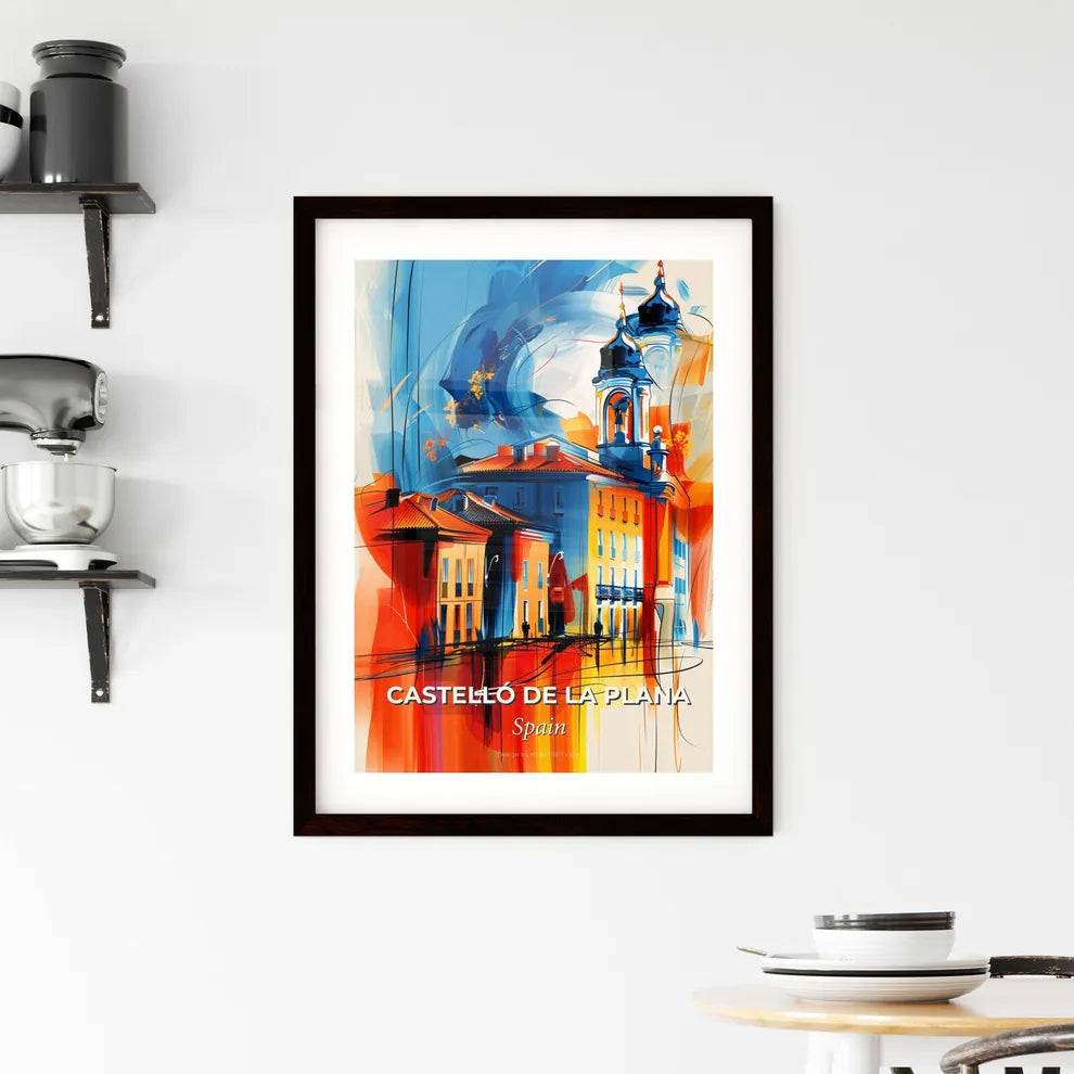 Vibrant Castelló De La Plana, Spain Framed Print