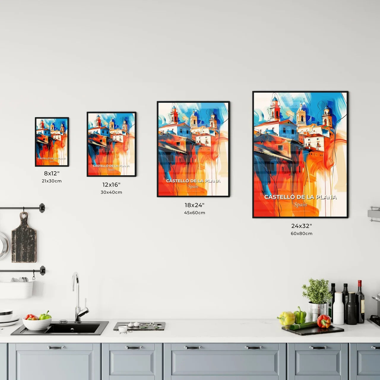 Vibrant Castelló De La Plana, Spain Kitchen Art