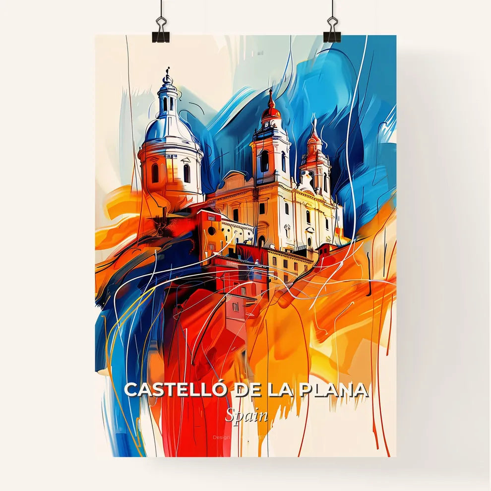 Vibrant Castelló De La Plana, Spain Poster