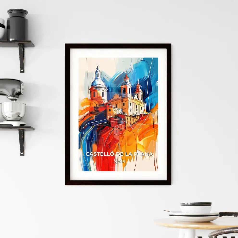 Vibrant Castelló De La Plana, Spain Framed Print