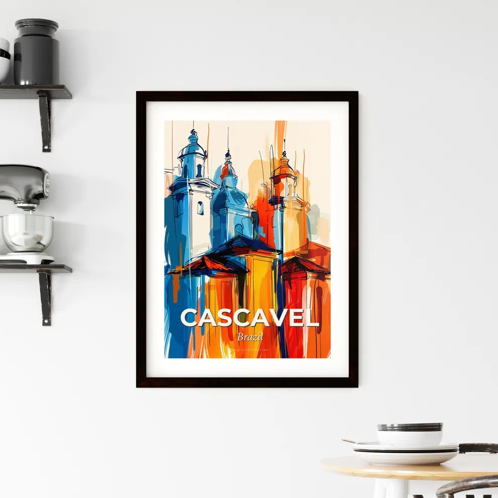 Vibrant Cascavel, Brazil Framed Print
