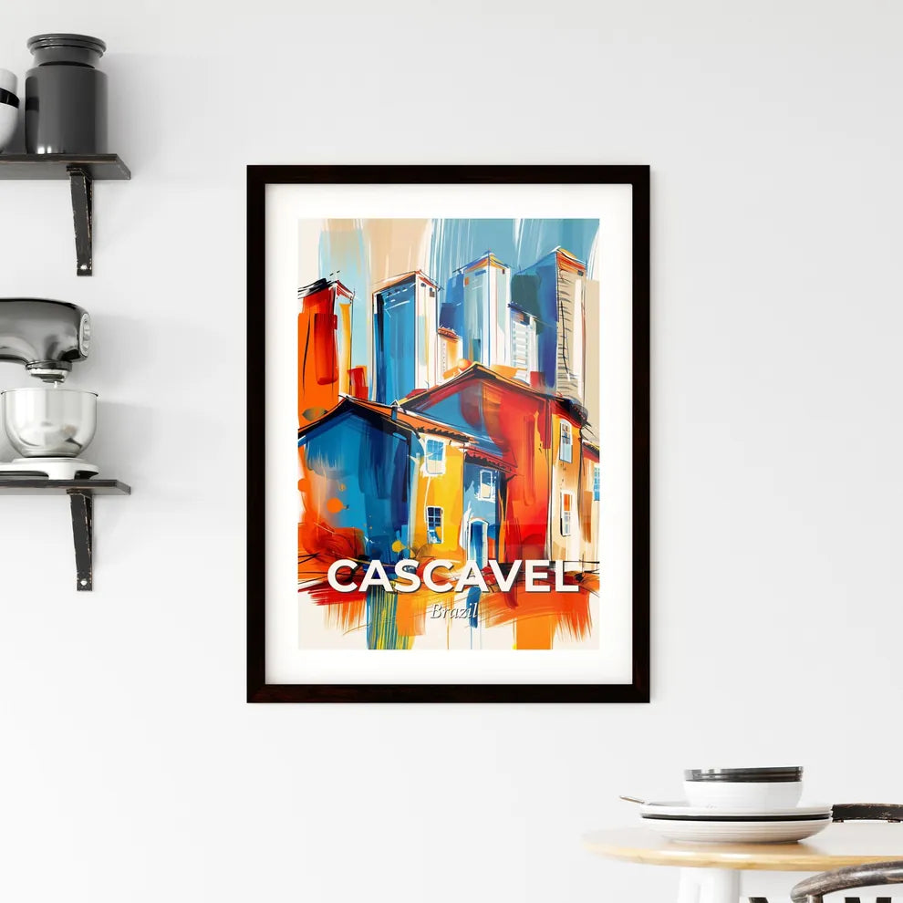 Vibrant Cascavel, Brazil Framed Print