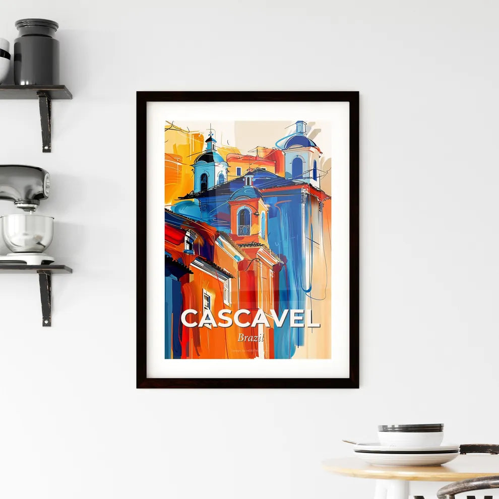 Vibrant Cascavel, Brazil Framed Print