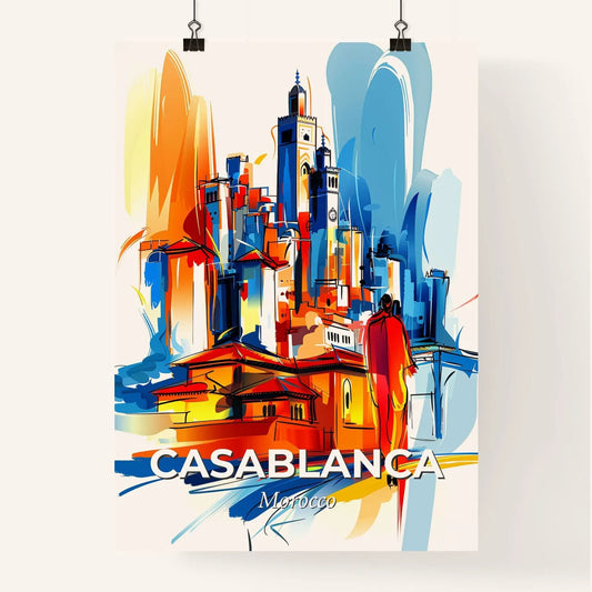 Vibrant Casablanca, Morocco Poster