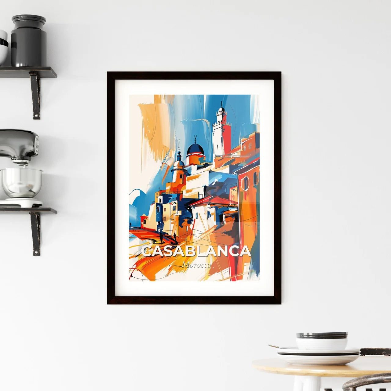 Vibrant Casablanca, Morocco Framed Print
