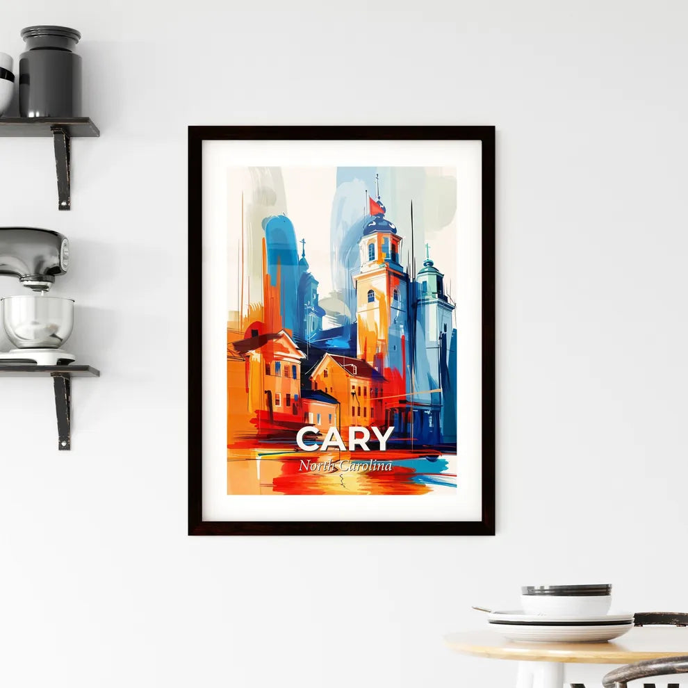 Vibrant Cary, North Carolina Framed Print