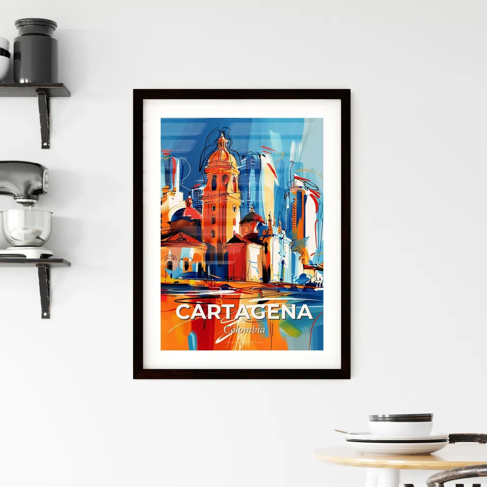 Vibrant Cartagena, Colombia Framed Print