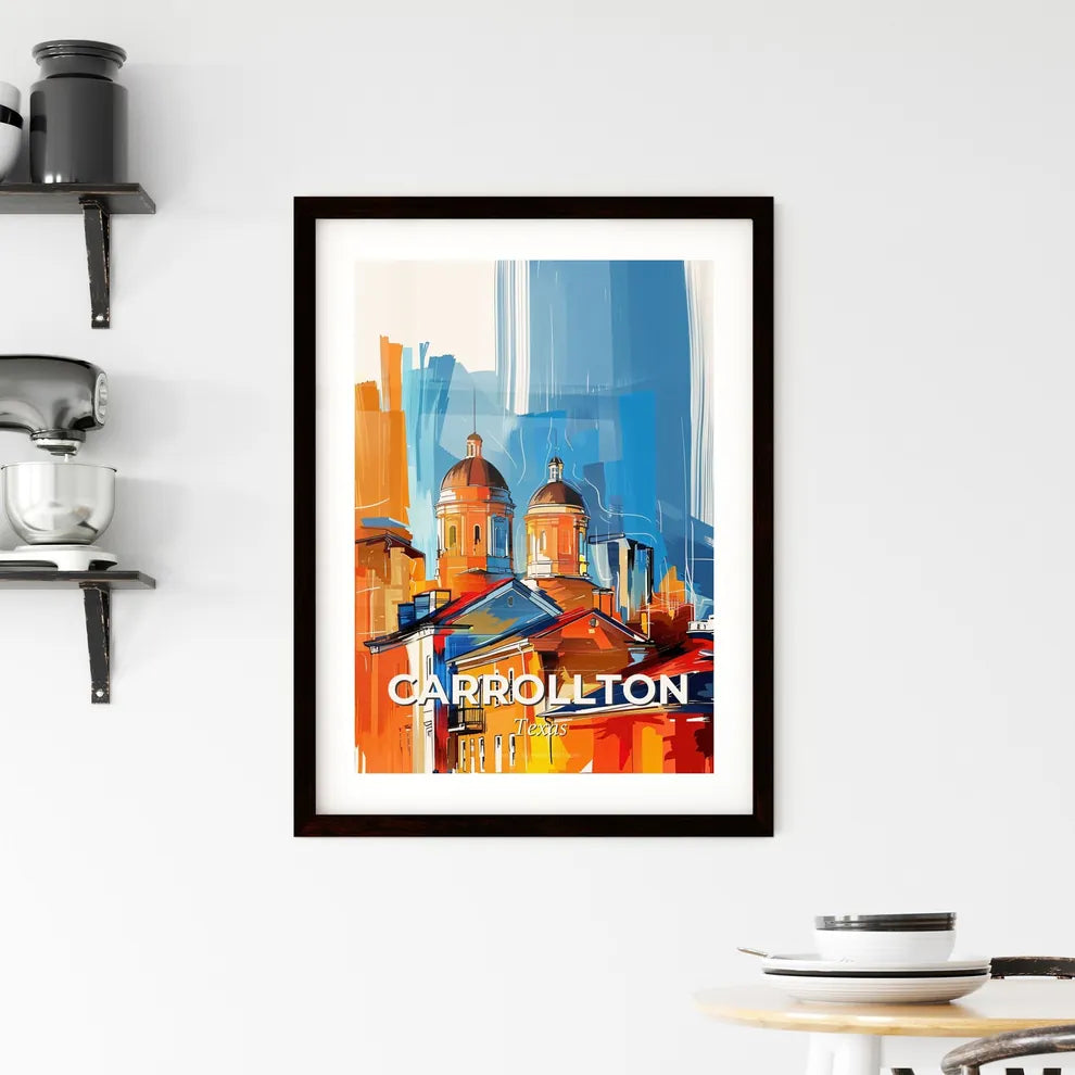 Vibrant Carrollton, Texas Framed Print