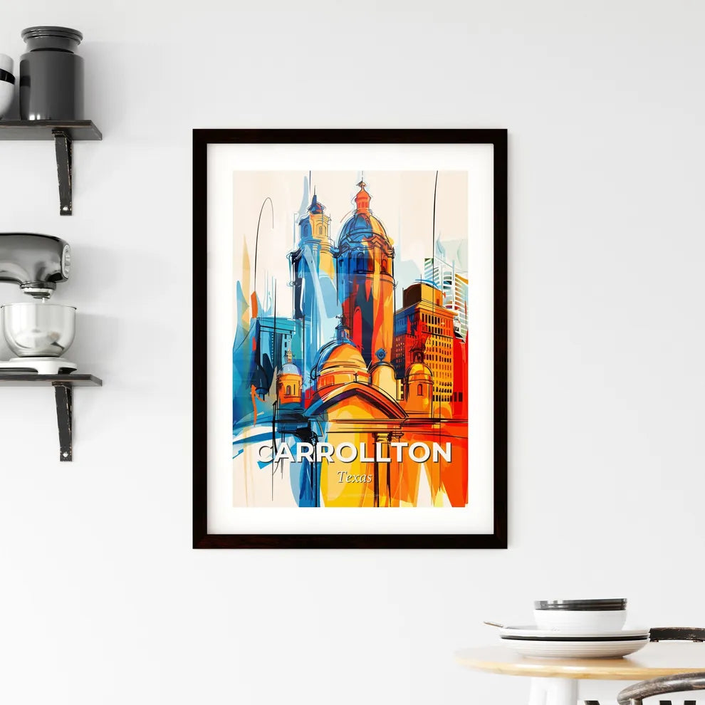 Vibrant Carrollton, Texas Framed Print