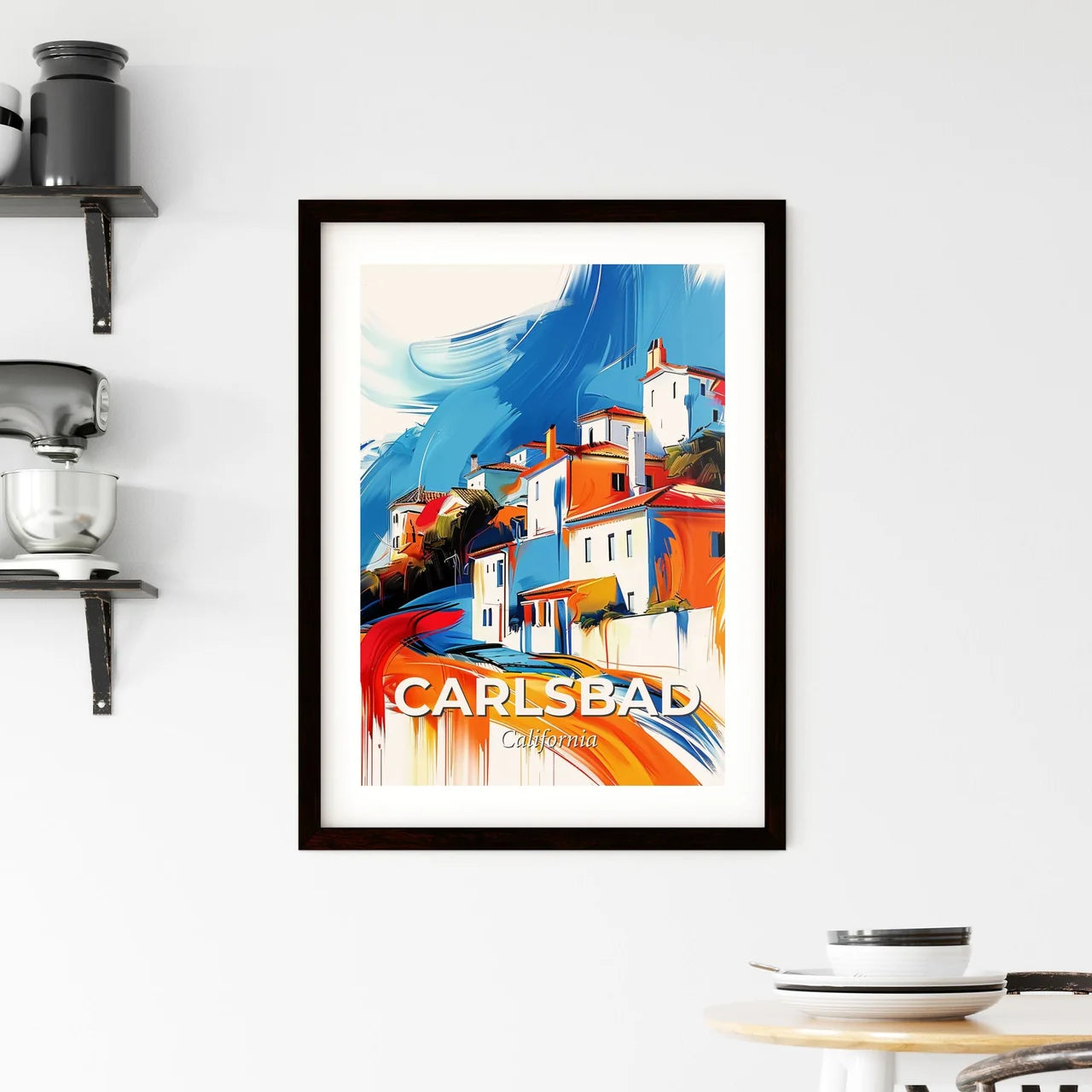 Vibrant Carlsbad, California Framed Print