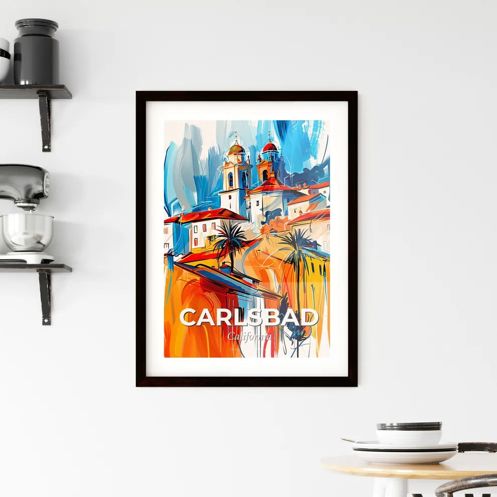 Vibrant Carlsbad, California Framed Print