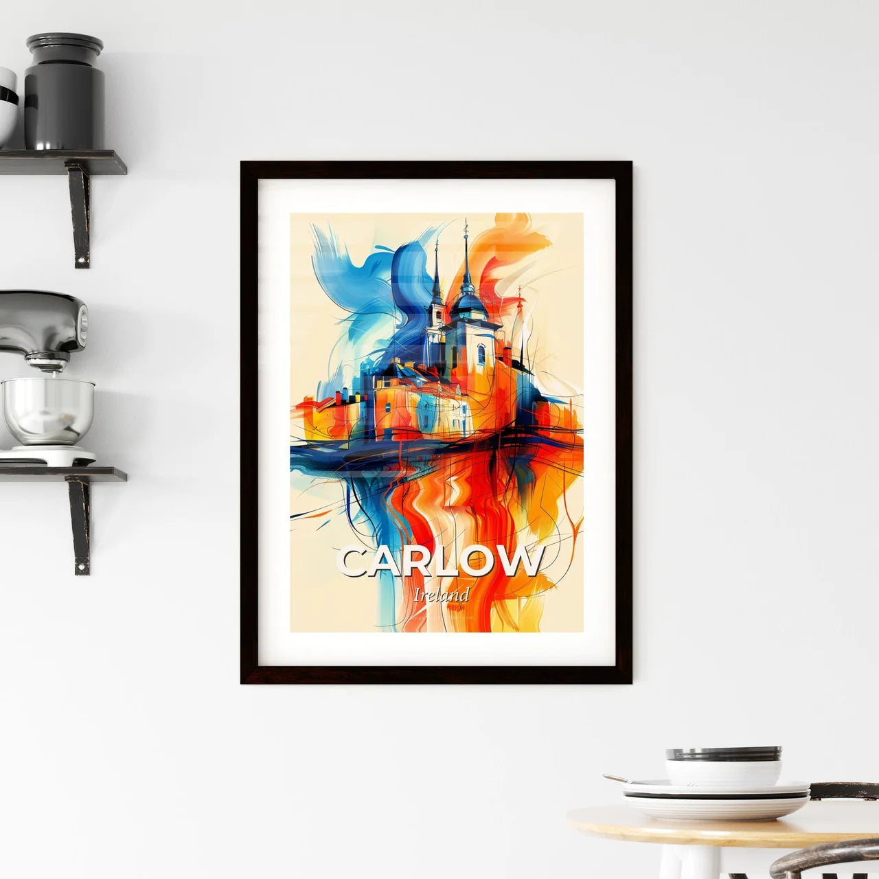 Vibrant Carlow, Ireland Framed Print