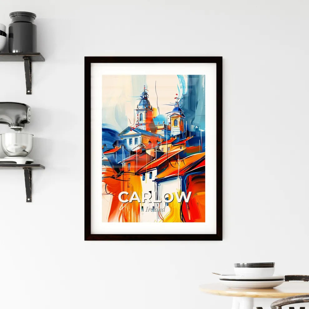 Vibrant Carlow, Ireland Framed Print