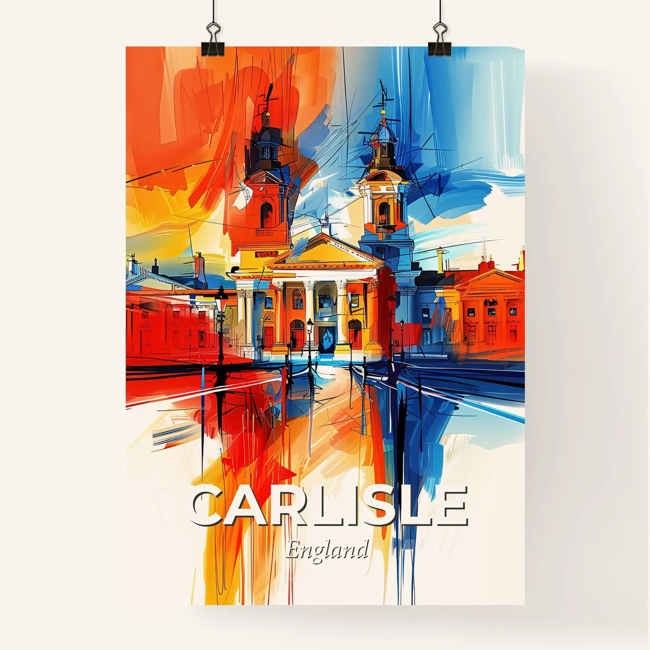 Vibrant Carlisle, England Poster