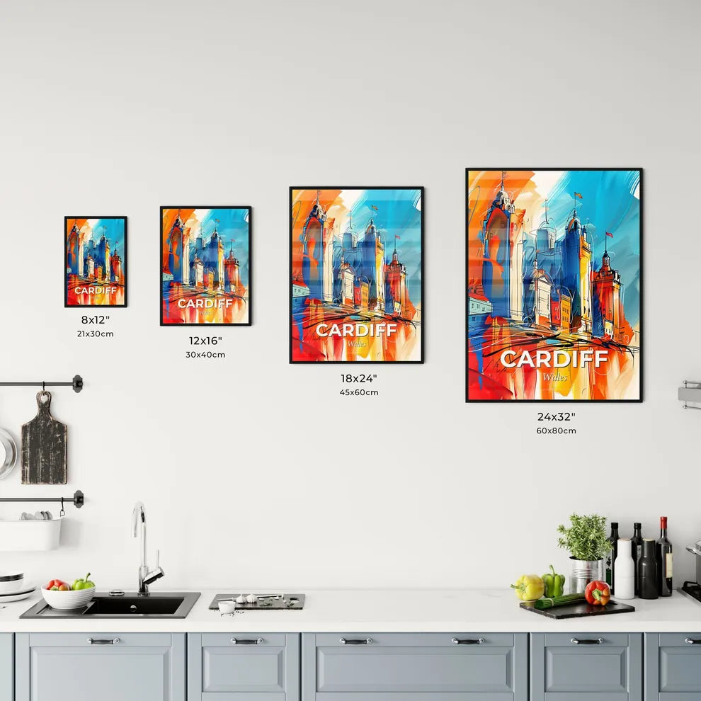 Vibrant Cardiff, Wales Kitchen Art