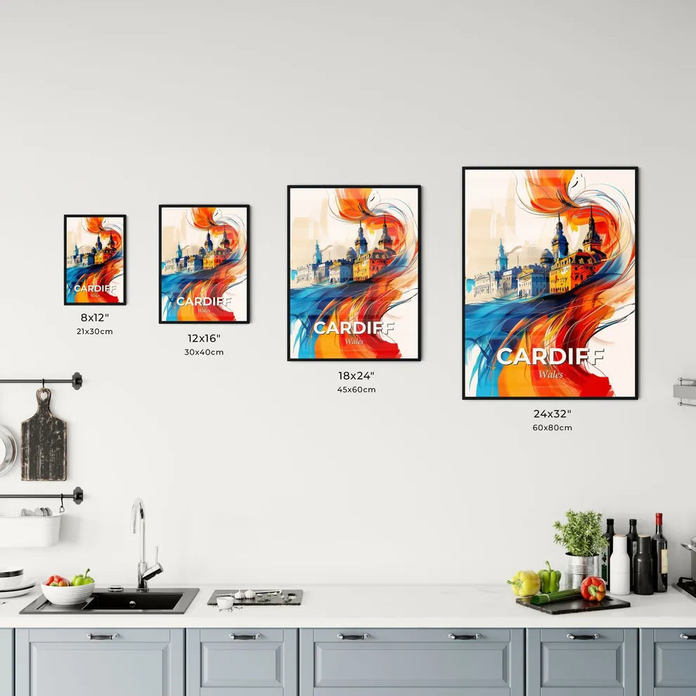 Vibrant Cardiff, Wales Kitchen Art